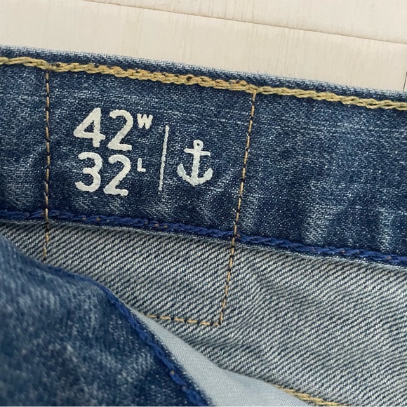 Nautica Relaxed Fit Blue Denim Jeans 100% Cotton Big & Tall, Menas sizes 42/32 - Picture 7 of 14